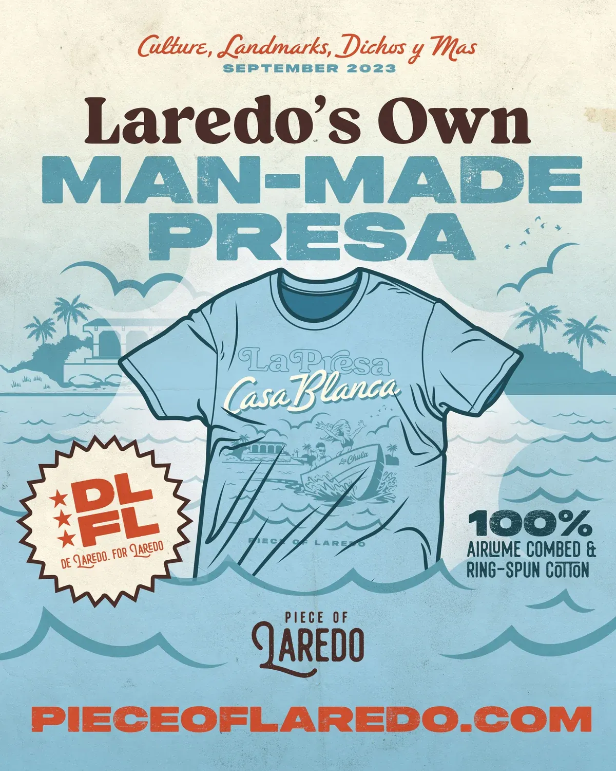 La Presa Tee launch poster