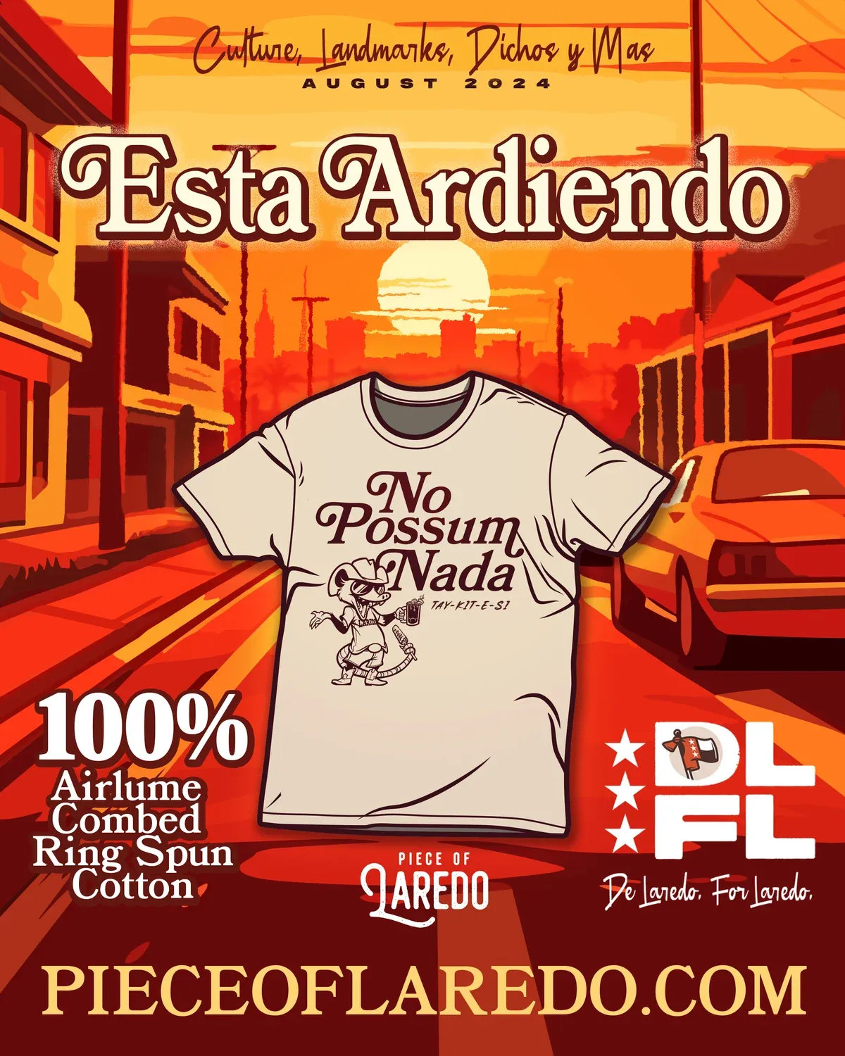 No Pasa Nada Tee launch poster