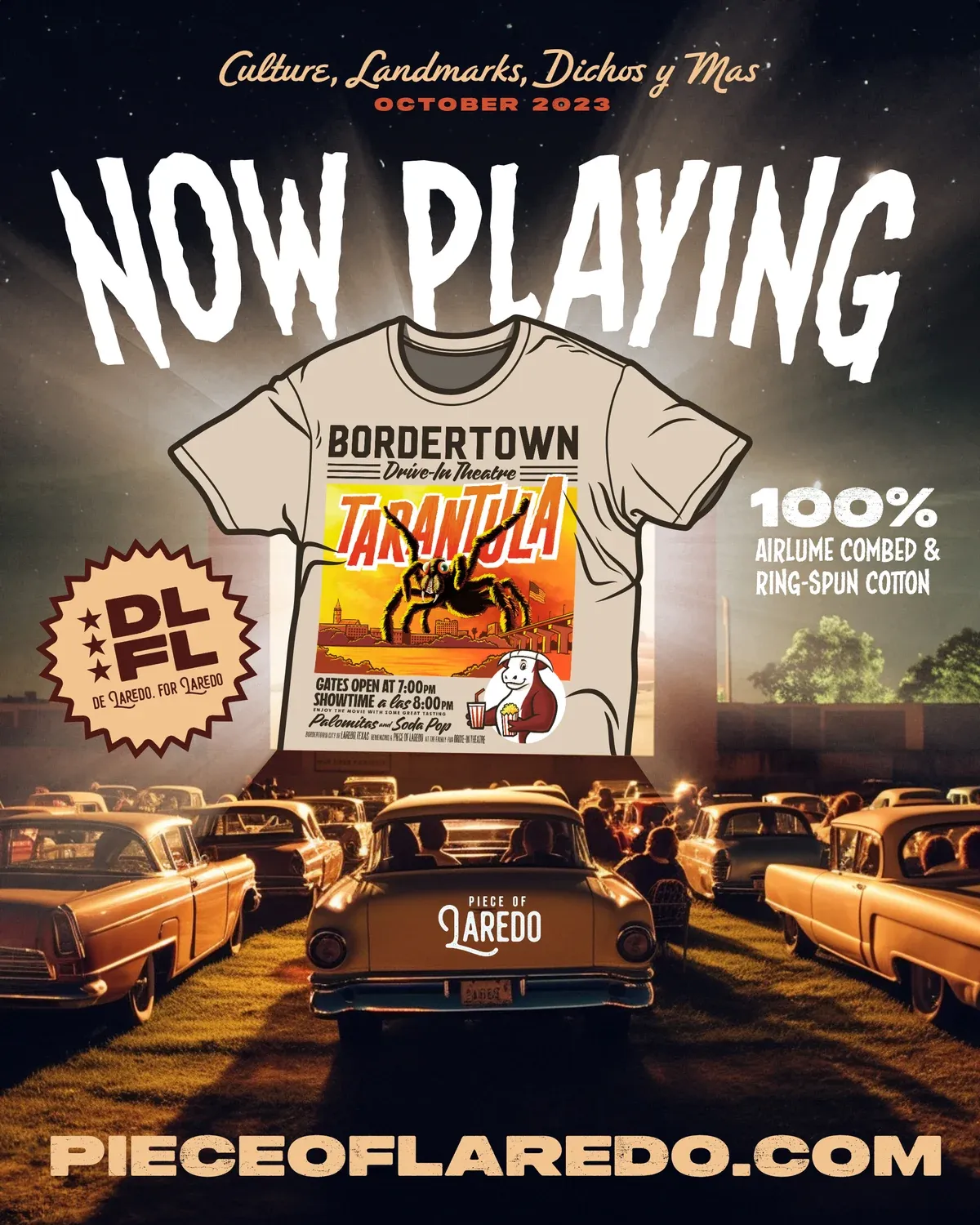 Bordertown Flicks launch poster